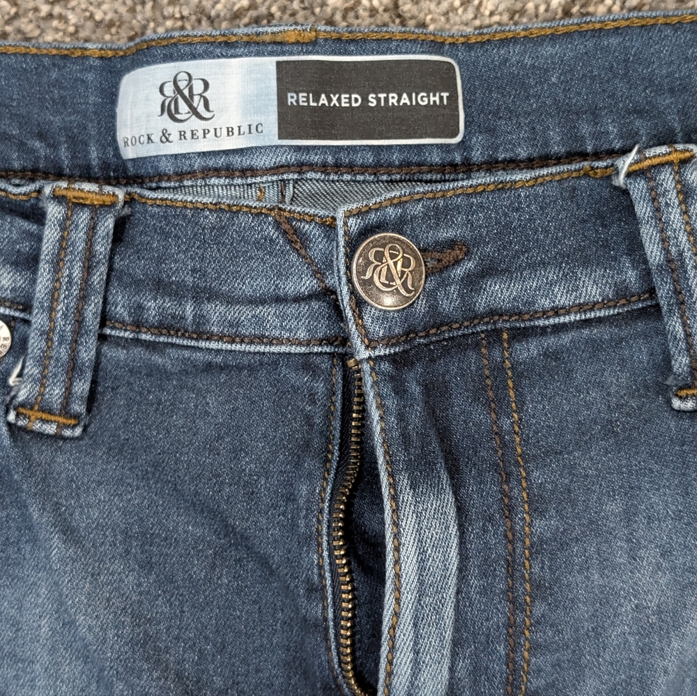 Men's Blue Jeans - Picture 3 of 4